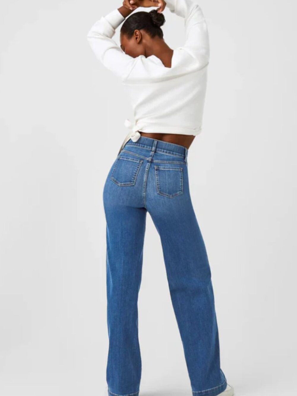 Spanx | Seamed Front Wide Leg Jeans, Vintage Indigo NWT